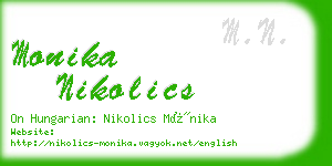 monika nikolics business card